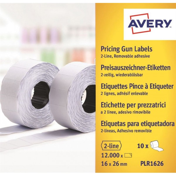 Etichette onda 12.000etic colore bianco