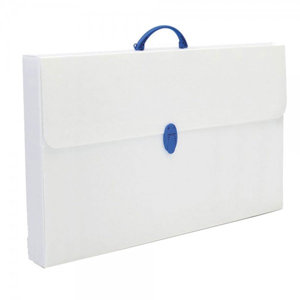 Valigetta polionda 27x37,5x8cm colore bianco