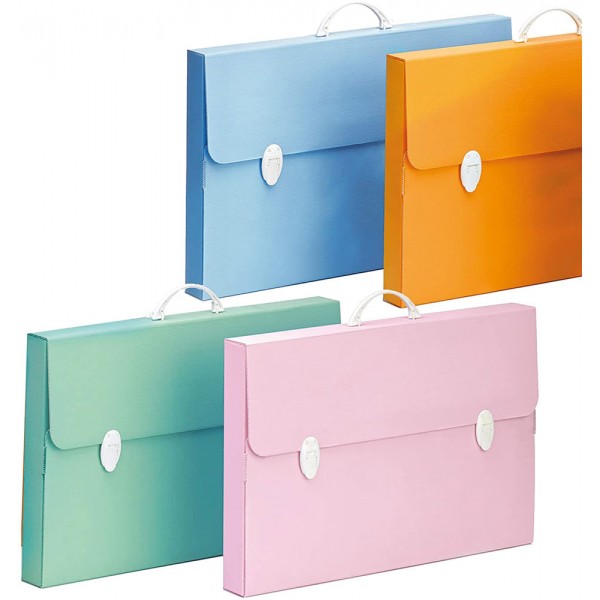 Valigetta polionda 27x37,5x8cm colore assortiti pastello