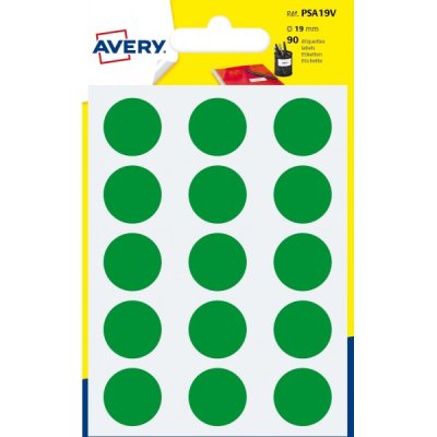 Etichette adesive in fogli a4 - rotonda colore verde