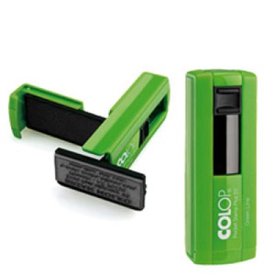 Pocket stamp plus 20 green line colore verde