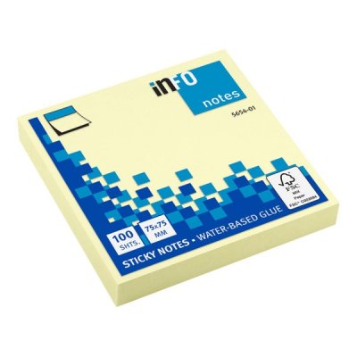 Foglietti post-it sticky notes classic 75x75mm colore giallo