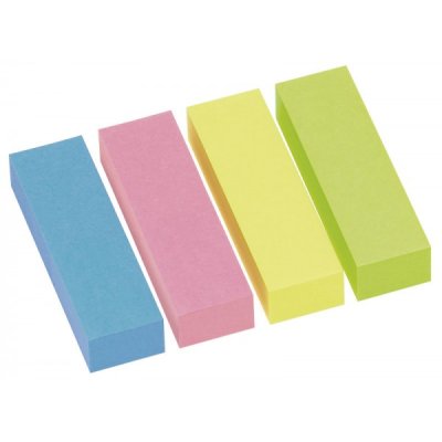 Foglietti post-it segnapagina 15x50mm colore assortiti