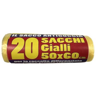 Sacchi per rifiuti colore giallo