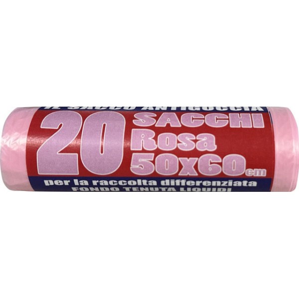 Sacchi per rifiuti colore rosa