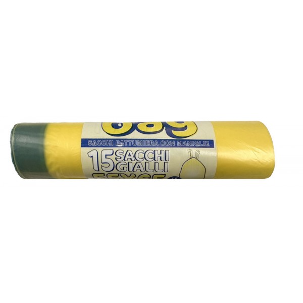 Sacchi per rifiuti colore giallo