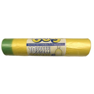 Sacchi per rifiuti colore giallo