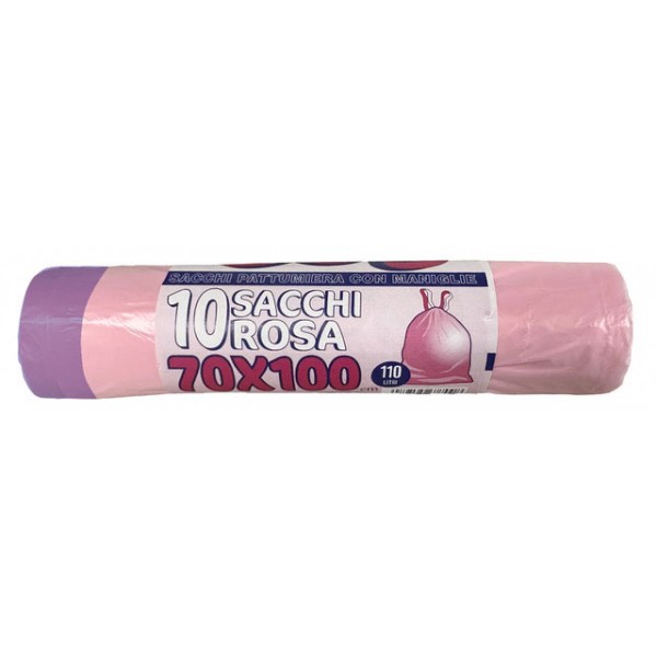Sacchi per rifiuti colore rosa