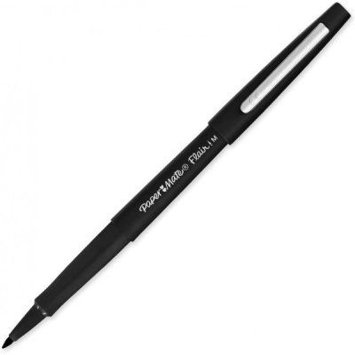 Flair nylon - penna punta in fibra colore nero tipo punta conica