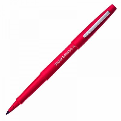 Flair nylon - penna punta in fibra colore rosso tipo punta conica