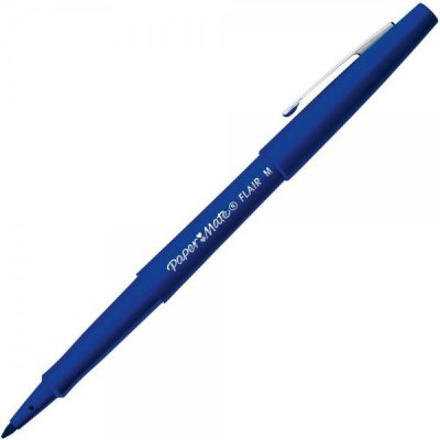 Flair nylon - penna punta in fibra colore blu tipo punta conica
