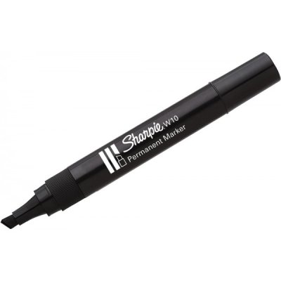 W10 - marcatore permanente colore nero tipo punta scalpello