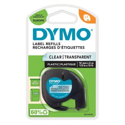 Dymo s0721530 nastro lt trasparente 12mm x 4m colore trasparente
