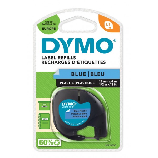 Dymo s0721650 nastro lt blu 12mm x 4m colore blu