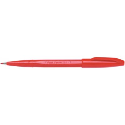 Sign pen s520 - penna colore rosso tipo punta conica