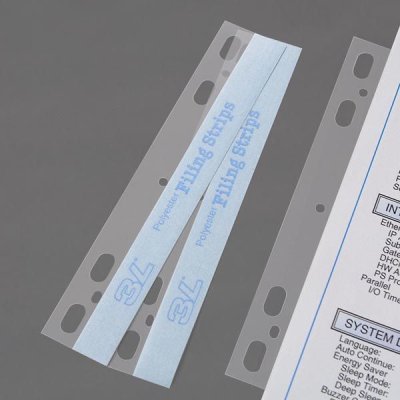 Bande forate adesive filing strips,a4 - 21x29,7cm colore trasparente