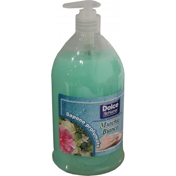 DOLCE SCHIUMA detergente liquido per mani, muschio bianco
