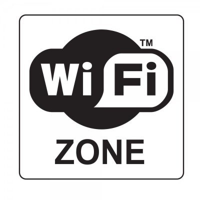 Cartello "wifi zone"