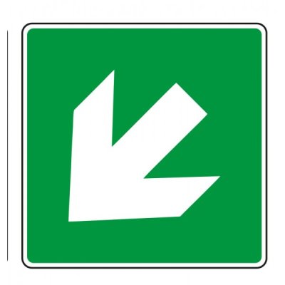 Cartello "freccia diagonale sinistra/destra"