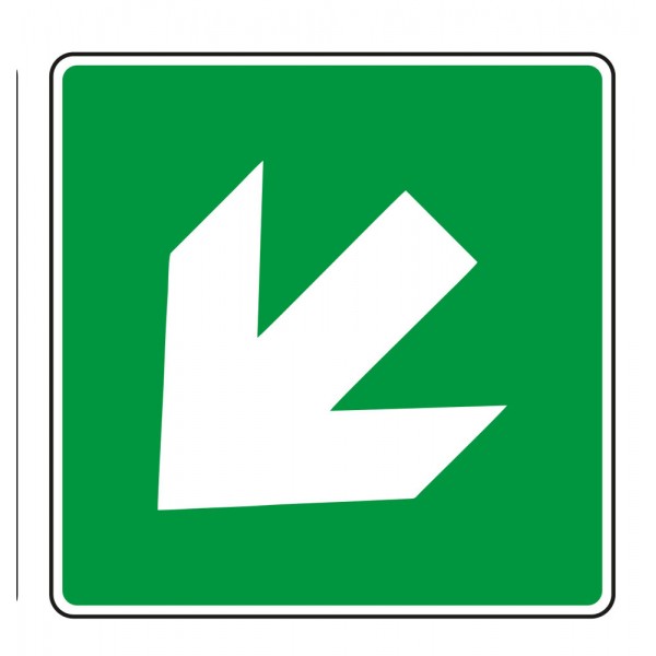 Cartello "freccia diagonale sinistra/destra"