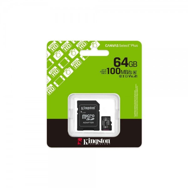 Micro sdxc card 64gb classe 10 colore nero
