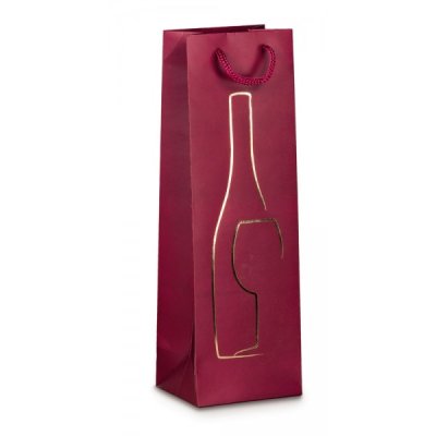 Rex - borsa per bottiglia colore rossa grammatura 200gr