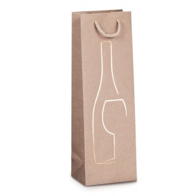 Rex - borsa per bottiglia colore avana grammatura 200gr