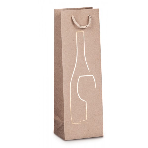 Rex - borsa per bottiglia colore avana grammatura 200gr