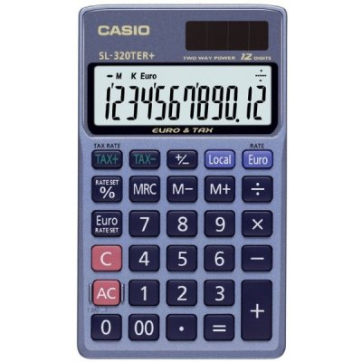Calcolatrice tascabile sl-320ter - display a 12 cifre - 1pz