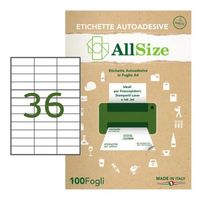 Etichette adesive in fogli a4