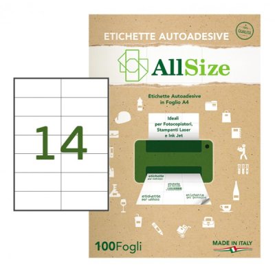 Etichette adesive in fogli a4