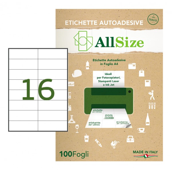 Etichette adesive in fogli a4