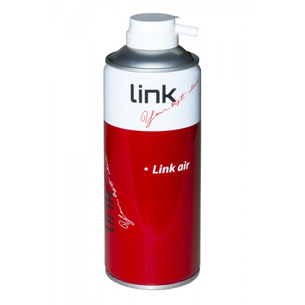 LINK spray aria compressa rimuove la polvere e sporco da apparecchiature elettroniche - 400ml