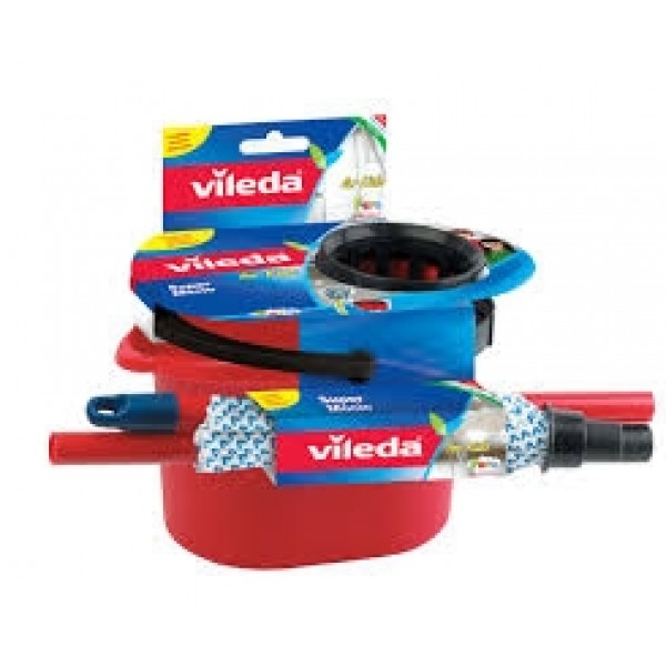 VILEDA MOP KIT - Secchio + Strizzatore + Mix