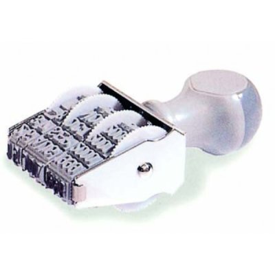 Timbro datario colore bianco