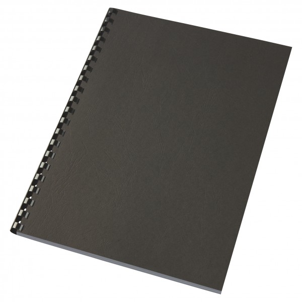 Leathergrain - copertine per rilegatura colore nero grammatura 250gr