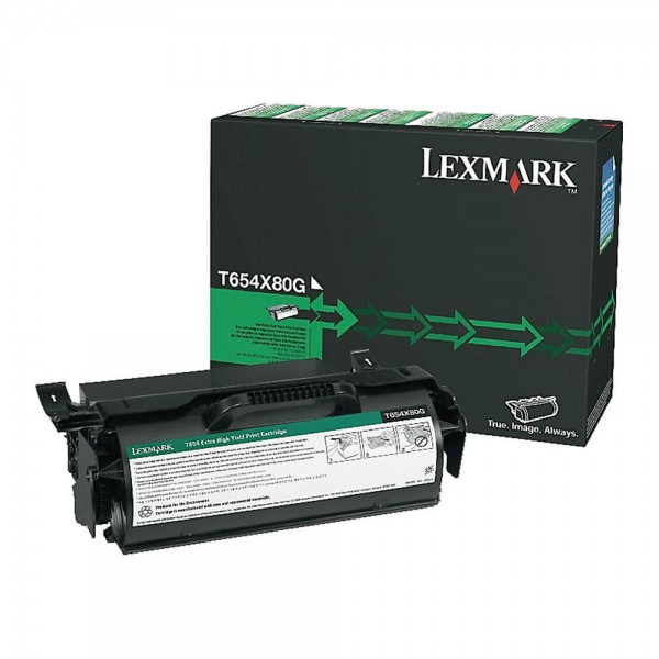 T654x80g toner reman nero colore nero