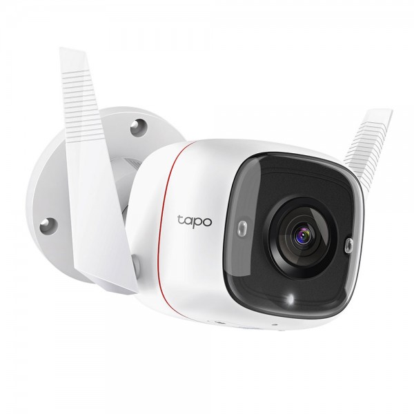Telecamera di sorveglianza da esterno uhd wifi ethernet colore bianco