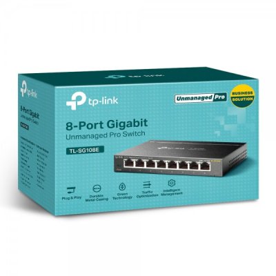 TP-LINK Switch Easy Smart 8 porte 10/100/1000Mbp
