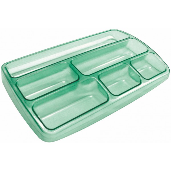 Portacancelleria colore verde trasparente