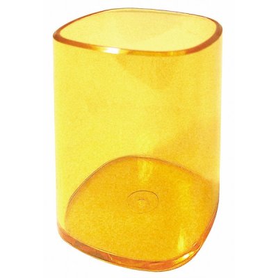 ARDA Portapenne a bicchiere - Arancione trasparente