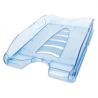 ARDA Vaschetta portacorrispondenza SUNRISE, impilabile in linea o a sbalzo - Azzurro - Plastica