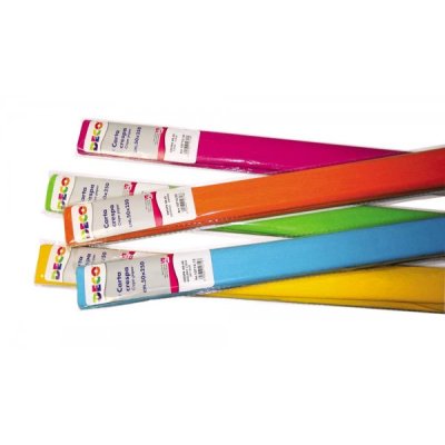 Carta crespa 250x50cm, rotolo colore assortiti grammatura 40gr
