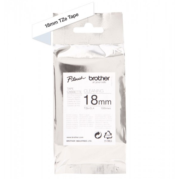 Brother tze-cl4 nastro pulizia 18mm x 2,5m colore pulizia