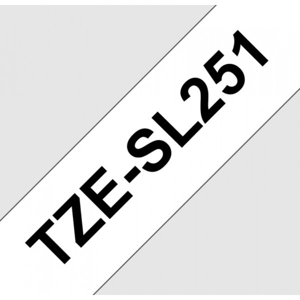 Brother tze-sl251 nastro nero/bianco 24mm x 8m colore nero su bianco colore nero su bianco