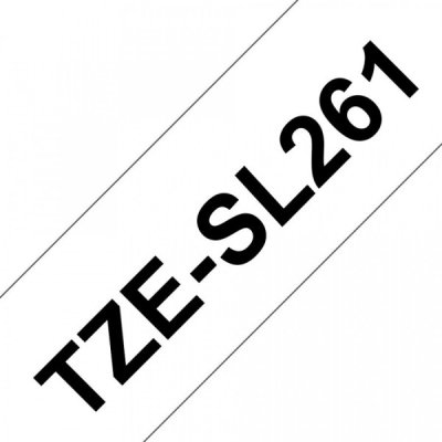 Brother tze-sl261 nastro nero/bianco 36mm x 8m colore nero su bianco colore nero su bianco