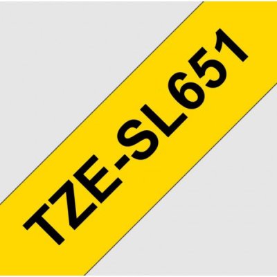 Brother tze-sl651 nastro nero/giallo 24mm x 8m colore nero su giallo colore nero su giallo