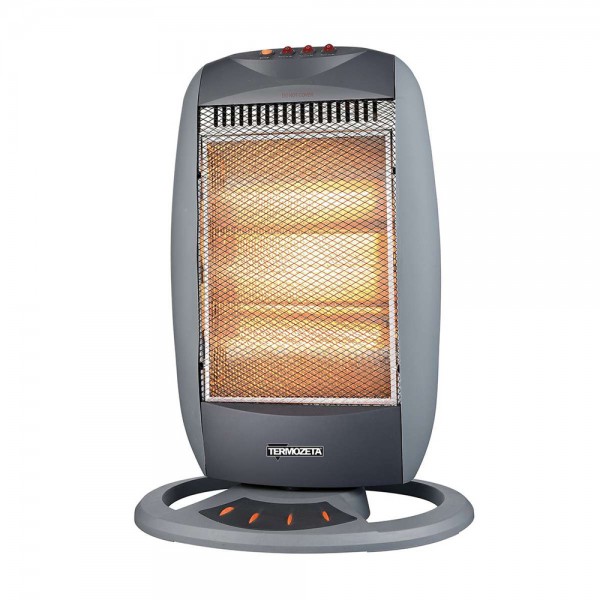 Stufa alogena oscillante colore grigio