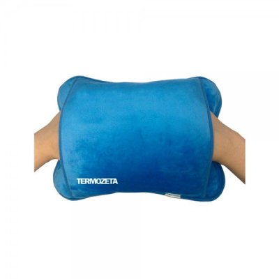 Borsa calda con scalda mani colore blu