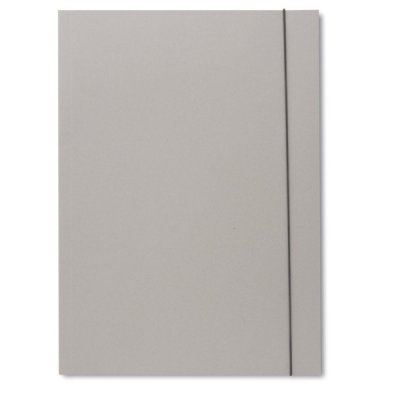 Eko - cartellina con elastico colore argento